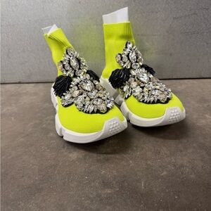 Embellished Neon Sneakers
